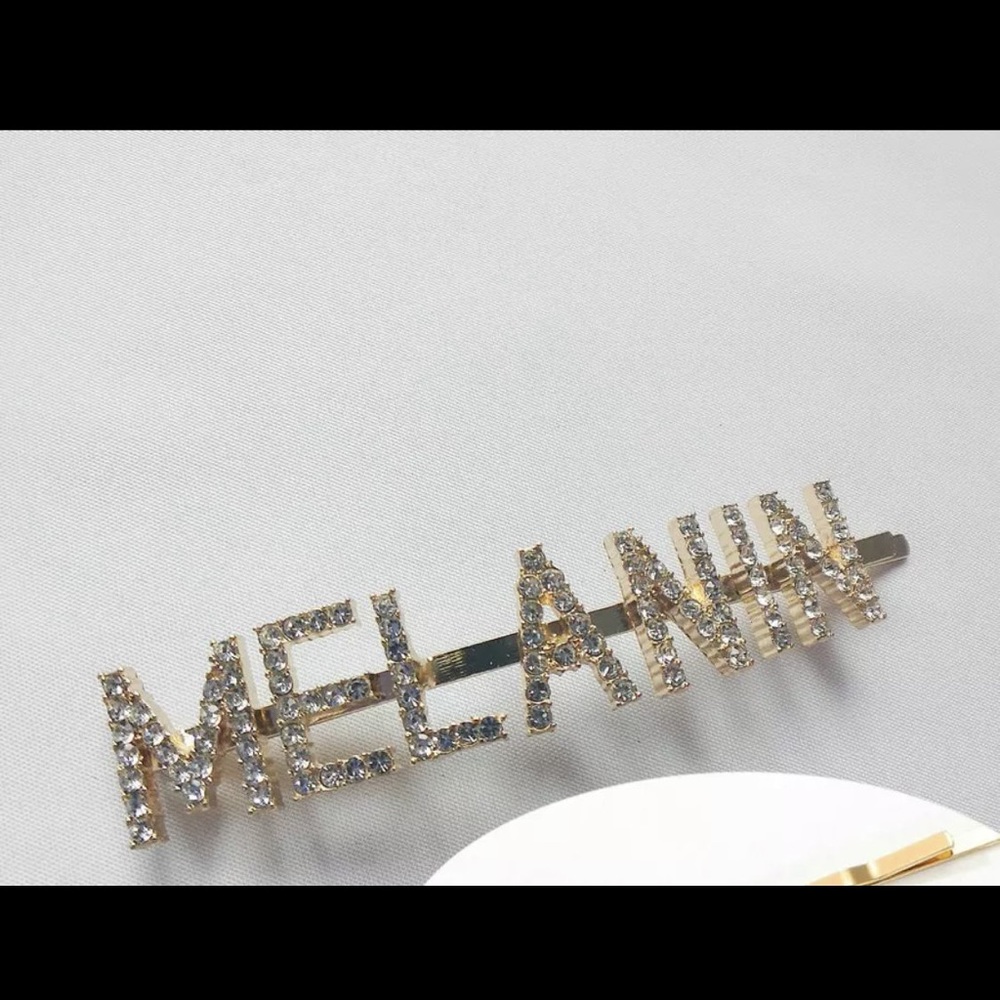 Gold and Rhinestone Hairpins